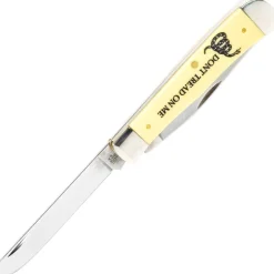 06089 - Case SS Yellow Synthetic Trapper Dont Tread On Me