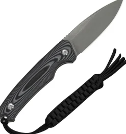 C20076B-2 - Civivi Altus Fixed Gray and black G10 Gray Stonewash 14C28N