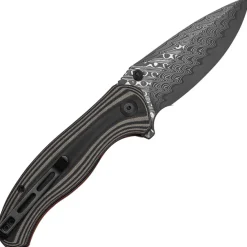C25037B-DS1 - Civivi Vyrent Tan & Orange G10 Damascus