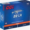 CCI956 - CCI C/22LR Ar Tactical 40 Grains - Boite de 300