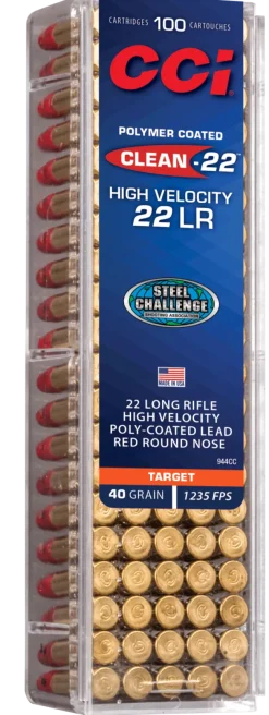 CCI944 - CCI C/22LR Clean-22 High Velocity 40 Grains - Boite de 100