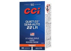 CCI975 - CCI C/22LR Quiet-22 Semi Auto 45 grains - Boite de 50
