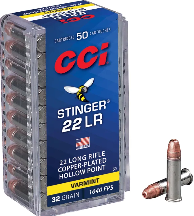 CCI5050 - CCI C/22LR Stinger Hyper Velocity 32 Grains - Boite de 50
