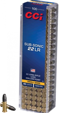 CCI56 - CCI C/22LR Subsonic HP 40 Grains - Boite de 100