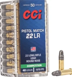 62100158 - CCI 22LR 40GR PISTOL MATCH PLOMB