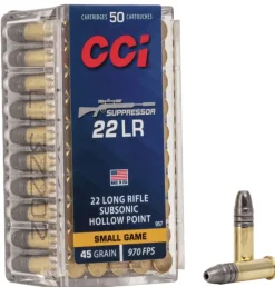 62100199 - CCI 22lr 45gr Subsonique HP