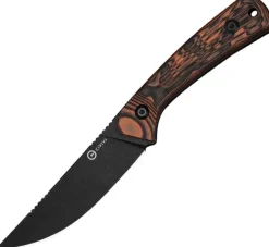 C25040-2 - Civivi Carveth AEB-L Black & Orange G10
