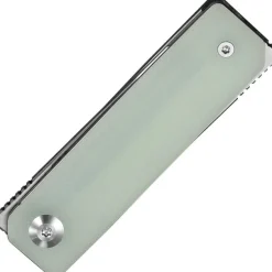 C25036-2 - Civivi Kukei Jade G10 Satin Nitro-V design Tashi Bharucha