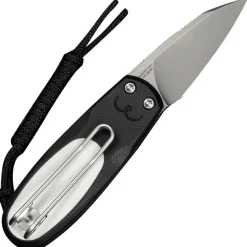 C25054-2 - CIVIVI Purr Black & White G10 Stonewash Nitro-V