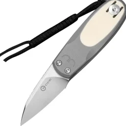 C25054-1 - CIVIVI Purr Gray & Ivory G10 Satin Nitro-V