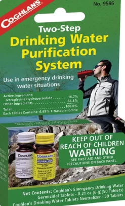 CGN9586 - COGHLAN'S Two Step Water Treatment Pastilles de Purification 2x50