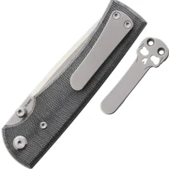 Chaves Liberation 229 Drop Point Satin Elmax Black Micarta