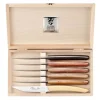 3250 - Claude Dozorme Coffet 6 couteaux de table Le Thiers bois assortis