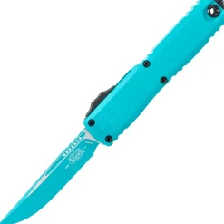 11214-1CN-C24Z4 - Microtech Ultratech Gen IV S/E Cerakote Cyan