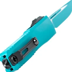 11214-1CN-C24Z4 - Microtech Ultratech Gen IV S/E Cerakote Cyan