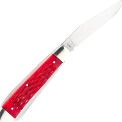 Cobratec Knives - Traditional two blades Trapper Bone Red