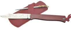 COG815GMCUR - Douk Douk Rouge gaine cuir