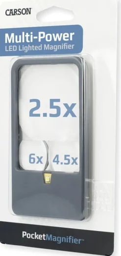 COPM33 - CARSON OPTICS Loupe de poche LED x2,5 - x6