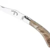 39612 COUTEAU GILLES LE CAPUCHADOU CORNE DE BELIER 12CM GUILLOCHE INOX