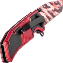 Couteau pliant pompier Rite Edge Fire Fighter rouge camo