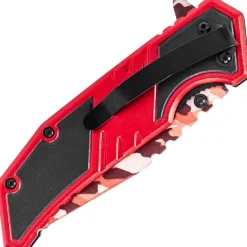 Couteau pliant pompier Rite Edge Fire Fighter rouge camo
