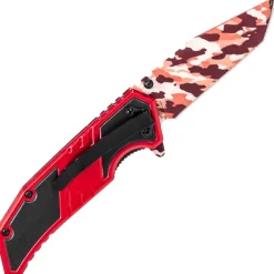 Couteau pliant pompier Rite Edge Fire Fighter rouge camo