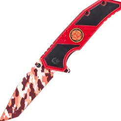 Couteau pliant pompier Rite Edge Fire Fighter rouge camo