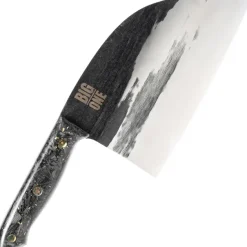 Couteau serbe XL Wusaki BIG ONE brut de forge lame 17,5cm