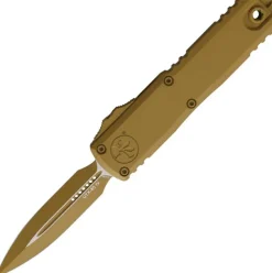 12324-1CRA - Microtech UTX-85 Gen IV D/E Tan RAL-8000 Cerakote