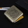 CS1BRSS - VIPERADE Etui à Cigarettes laiton avec logo USMC