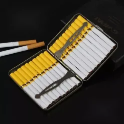 CS1BRSS - VIPERADE Etui à Cigarettes laiton avec logo USMC