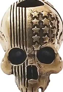 CT3033 - COEBURN TOOL Route 66 Flag Skull Perle LAITON