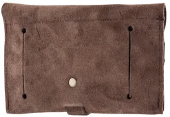CU1125 - COUNTRY SELLERIE Pochette Croûte de Cuir Marron