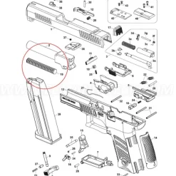 CZ-010001 - CZ P-10 Recoil Sping Assembly