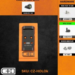 CZ-HOLOk - C&H Precision paltine CZ P-10 V4 MIL / LEO to Holosun 407k / 507k