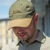 CZ-LGC-PR-0102B - Helikon Tex casquette Polycoton ripstop Noir/Vert olive