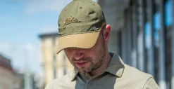 CZ-LGC-PR-0102B - Helikon Tex casquette Polycoton ripstop Noir/Vert olive