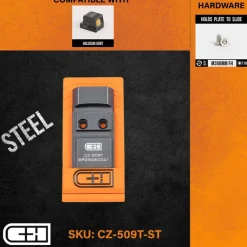 CZ-509T-ST - C&H Precision paltine CZ P-10 V4 MIL / LEO to Holosun 509T