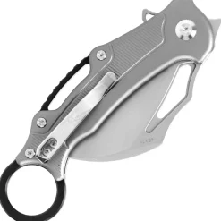 D4221AG - Dream Tech Button Lock Karambit Grey Alluminium