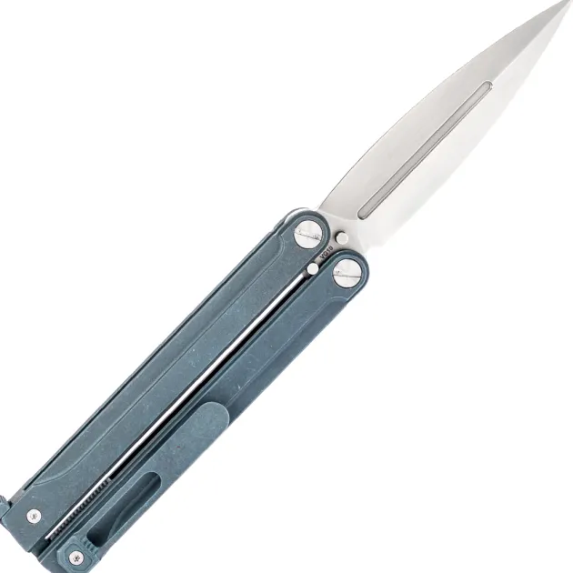 Daggerr Knives Monarch Butterfly Blue Titanium