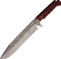 Dawson Knives Holdout Bowie Monsoon Magnacut Black/Red G10