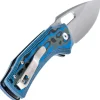 D4542MBL - Dream Tech Knives D2 Blue Micarta