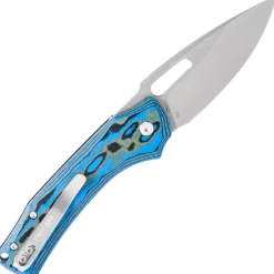 D4542MBL - Dream Tech Knives D2 Blue Micarta