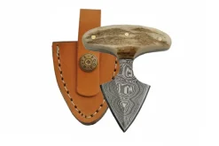 DM1119 Damascus Stag Push Dagger