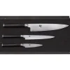 DMS.300 SET 3 COUTEAUX KAI SHUN DAMAS INOX EN COFFRET BOIS