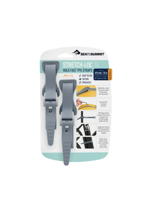 DSANGLESI00 - Sea To Summit Sangle Stretch-Loc 15 Grise par 2