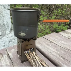 EL05 - EMBERLIT FireAnt Stainless Steel Camping Stove Réchaud Inox