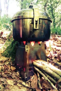 EL01 - EMBERLIT Original Wood Stove Stainless Steel Réchaud Inox