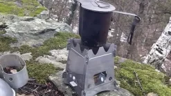 EL01 - EMBERLIT Original Wood Stove Stainless Steel Réchaud Inox