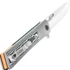 Elite Edge D2 Folder Black&White Micarta